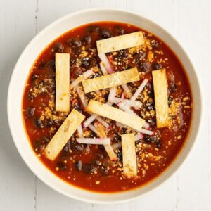 Black Bean & Tortilla Soup